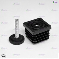 Комплект заглушка 40х40 и резьбовая опора