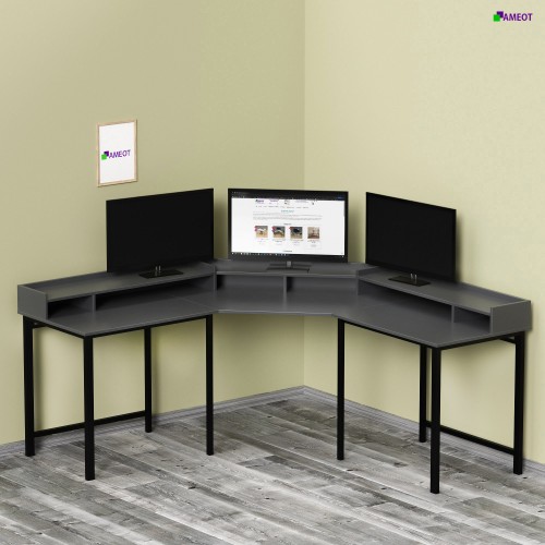 Угловой стол Омброн 1 на металлокаркасе на заказ Угловой стол Омброн 1 на металлокаркасе на заказ