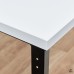 Регулируемый стол с утолщенной столешницей Мадий 13W ш104/г60/в62-92 белый/черный на металлокаркасе