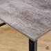 Угловой стол на металлокаркасе Даврит 1ЦТ цемент темный 120х120