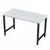 Регулируемый по высоте стол с утолщенной столешницей Мадий 13G ш120/г60/в62-92 светло-серый/черный на металлокаркасе