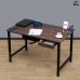 Регулируемый по высоте стол с ящиком Мадий 15Д ш138/г60/в61-91 дуб апрельский шоколадный на металлокаркасе