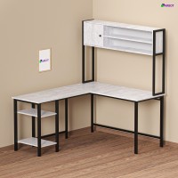 Угловой стол c высокой надстройкой Даврит 4 исп. 3 