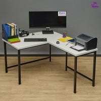Угловой стол Даврит 8W белый/черный 120х120 с утолщенной столешницей