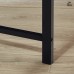Угловой стол на металлокаркасе Даврит 1С сосна битон белый/черный 120х120
