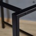Компьютерный стол на металлокаркасе 3C сосна битон белый/черный ш120/г70/в75 