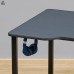 Геймерский стол с лотком для проводов и подставкой под системный блок Гатал 2ЦТ цемент темный Ш138/Г78 на металлокаркасе
