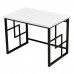Стол с утолщенной столешницей Амеот-Лого 3W ш104/г70  белый/черный