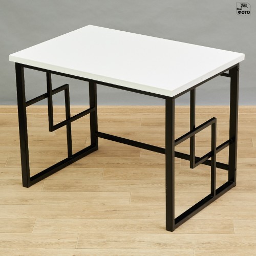 Стол с утолщенной столешницей Амеот-Лого 3W ш104/г70  белый/черный