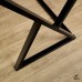 Металлический каркас для дизайнерского стола Сколот 1, Ш116/Г56 см, черный