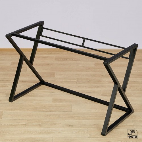 Металлический каркас для дизайнерского стола Сколот 1, Ш100/Г56 см, черный