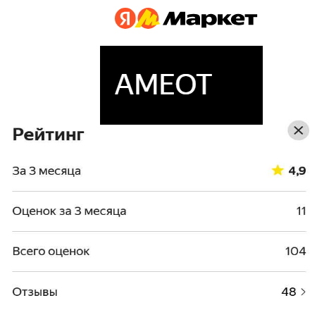 отзывы о фабрики мебели АМЕОТ на Яндекс Маркете